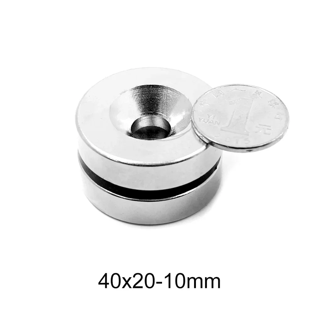 40x20-10mm Powerful Round Magnet 40*20 mm Hole 10mm For Home Refrigerators, Offices DIY 40x20-10mm  Magnets Disc 40*20-10 mm