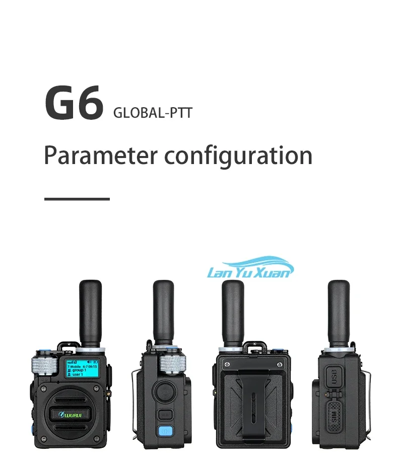 New Design TXQ G6 Lte 4G Network Wifi 200km Global-Ptt Walkie Talkie Poc Mini Long Range Communication Radio