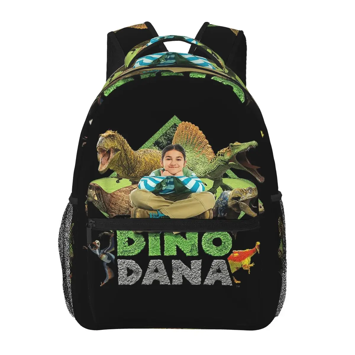 

Dino Dana Real Backpacks Boys Girls Bookbag Students School Bags Cartoon Kids Rucksack Shoulder Bag Large Capacity