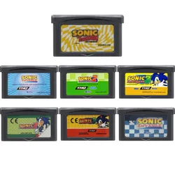 GBA Series 32-bit Video Game Cartridge Console Card Sonic Advance 1 2 3 The Hedgehog Genesis Multi-language