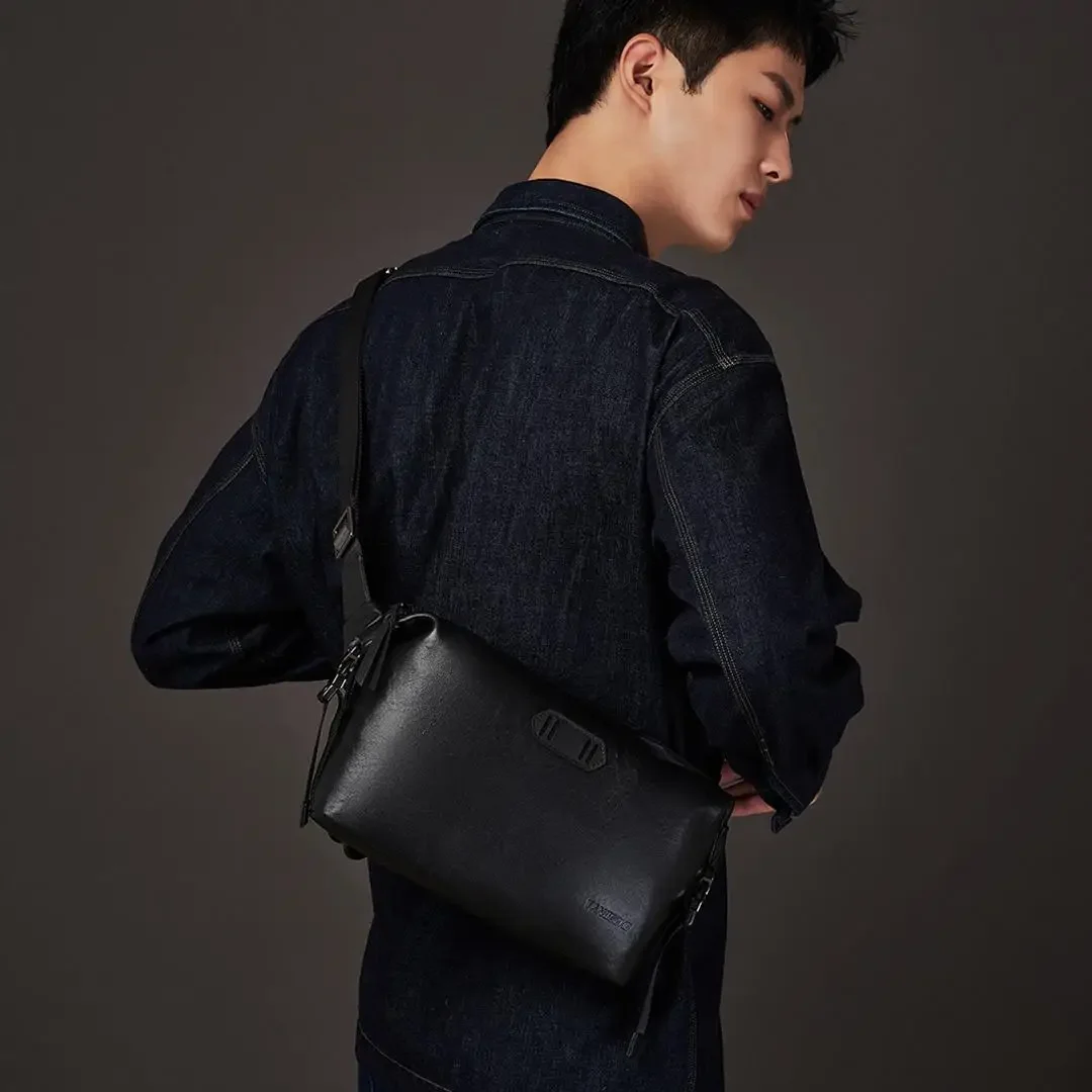 Xiaomi TANJIEZHE Genuine Leather Men Chest Bag Male Shoulder Messenger Casual Crossbody Bag Fashion Men\'s Purity Handbag