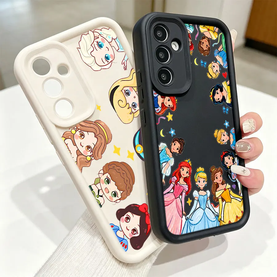 Cute Chibi Fairytale Princess Case For Samsung Galaxy S26 S25 S24 S23 S22 Ultra FE Plus A06 A07 A16 A17 A26 A36 A55 A56 A57 5G