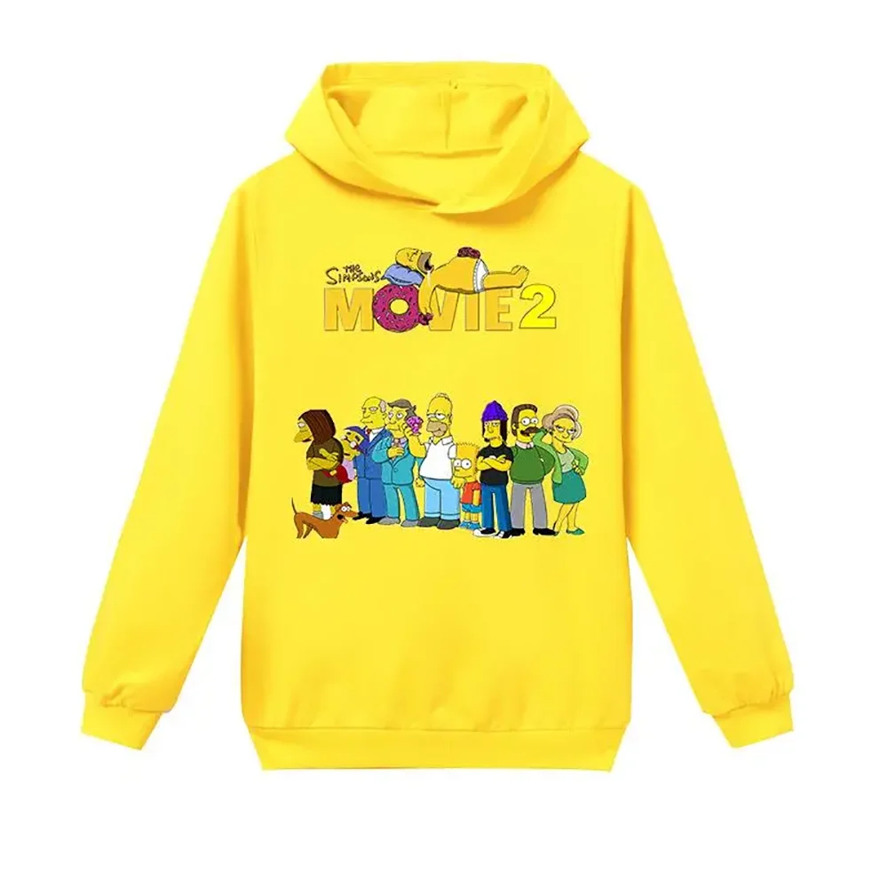 The Simpsons children's casual hoodie CuHK children's hoodie Spring and autumn new children's fashion multi-size optional