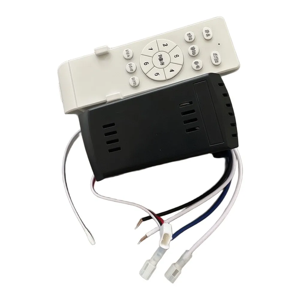 Wireless Fan Control Kit 110V Ceiling Fan Remote ABS Plastic Housing Silicone Button Design PCB Board Integrated