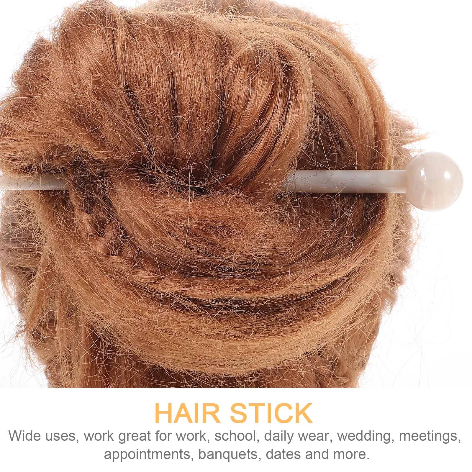 

Tortoise Shell Stick Long Hair Pin Hair Bun Holder Styling Tool For Wedding Party Daily Wear Vintage Women Accessories