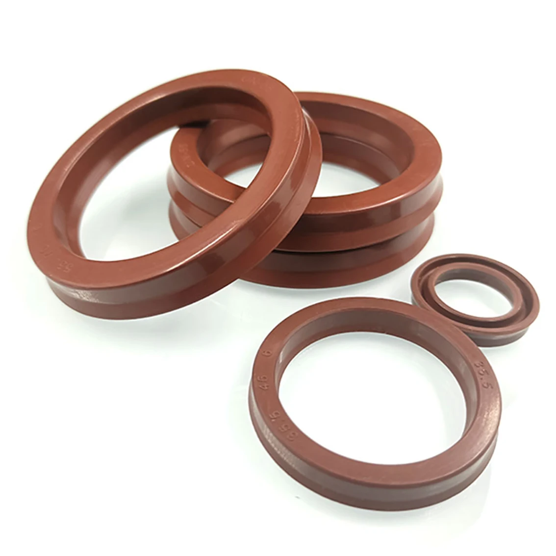 1Pcs ID 60-75mm UN/UHS/U/Y Type FKM Hydraulic Cylinder Oil Sealing Ring Fluorine Rubber Shaft Hole General Sealing Ring Gasket