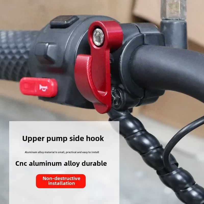 

Premium Aluminum Helmet Hook - 1pc CNC Motorcycle Side Mount for Bikes, E-Scooters & Accessories