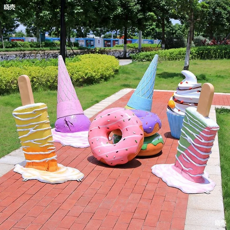 best selling big macaron sculpture exquisite decor props waterproof for outdoor in amusement park festival celebration