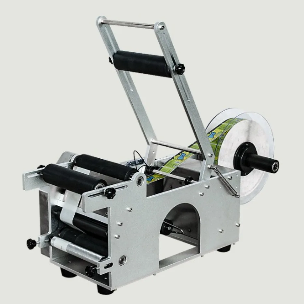 

MT-50 semi-automatic round bottle labeling machine, self-adhesive label labeling machine, glass bottle, plastic bottle, small la