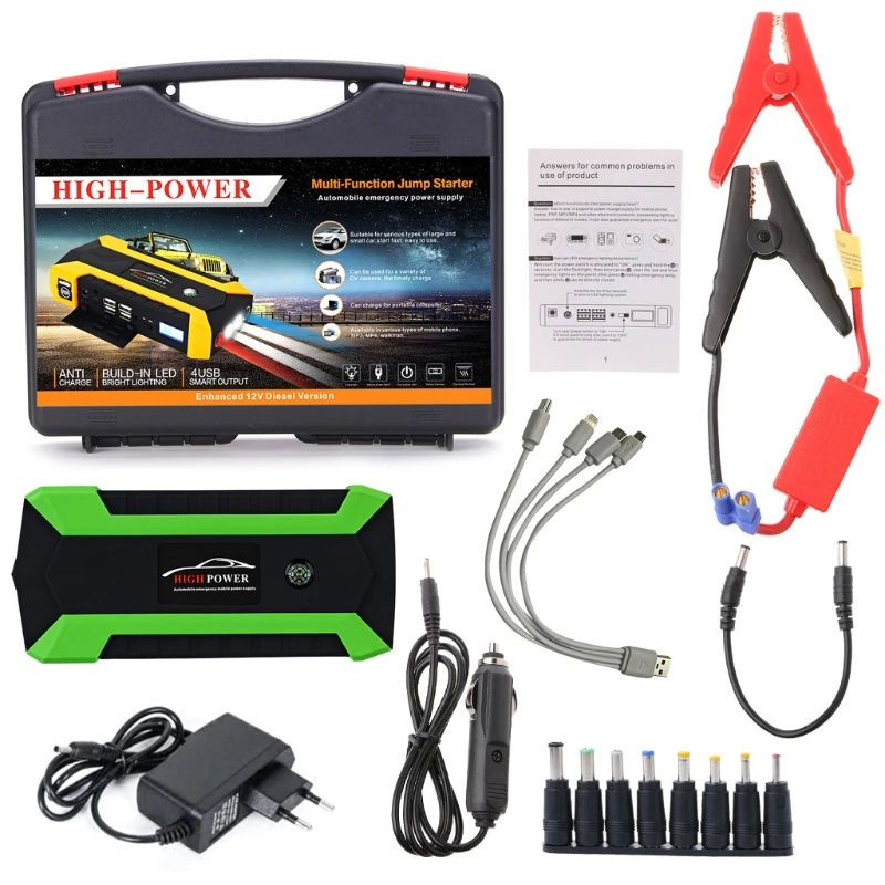 89800mAh 4 USB portatile per auto Jump Starter Pack Booster Batteria AOS