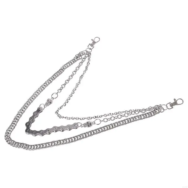 K3nf панк -брюки Цепочки