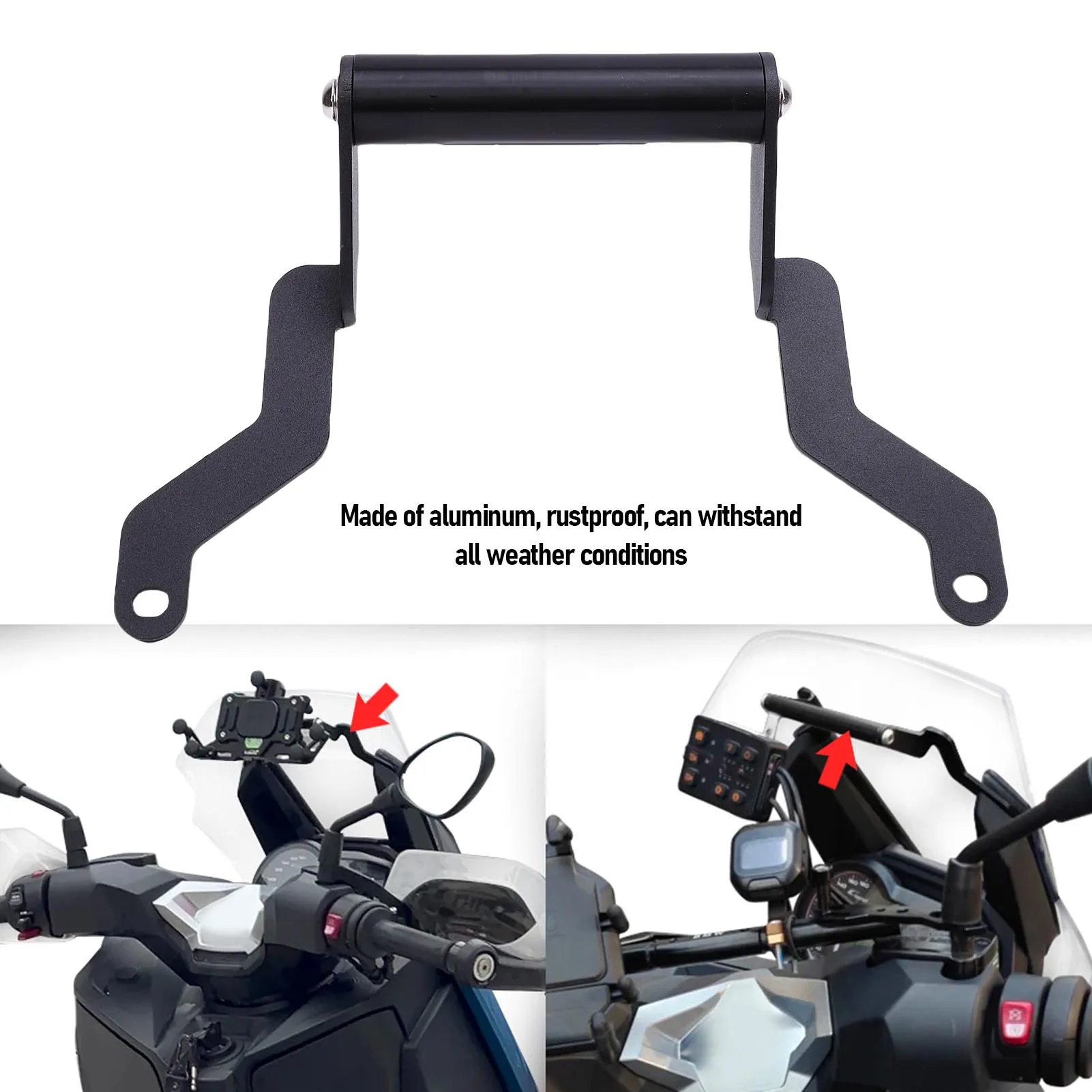 دراجة نارية لتحديد المواقع والملاحة بار جبل قوس تعزيز السلامة للصدمات لتحديد المواقع شريط الهاتف تمديد حامل للترقية #3