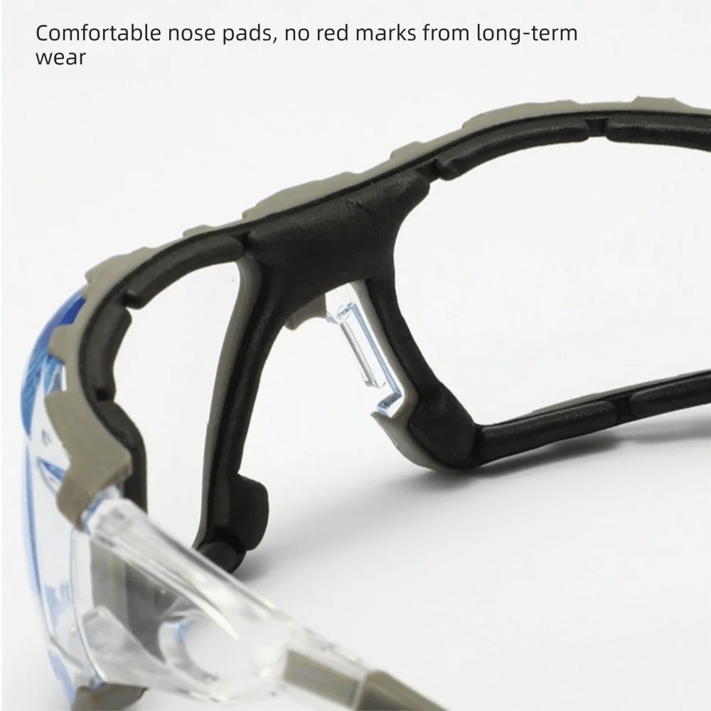 Brillen, transparente Schutzbrille gegen Wind und Sand, Sicherheitsschutzbrille, Sportbrille, HD-winddichte Schutzbrille, Outdoor-Reiten – Detail 3