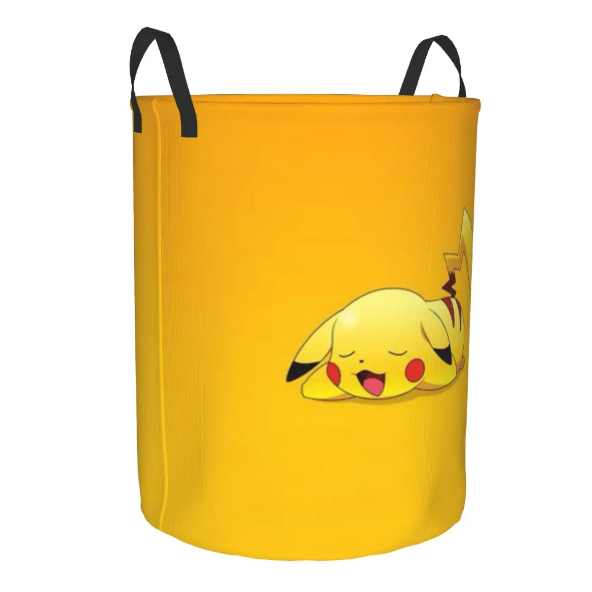 Custom P-Pikachus Laundry Basket Collapsible Video Game Clothing Hamper Toys Organizer Storage Bins