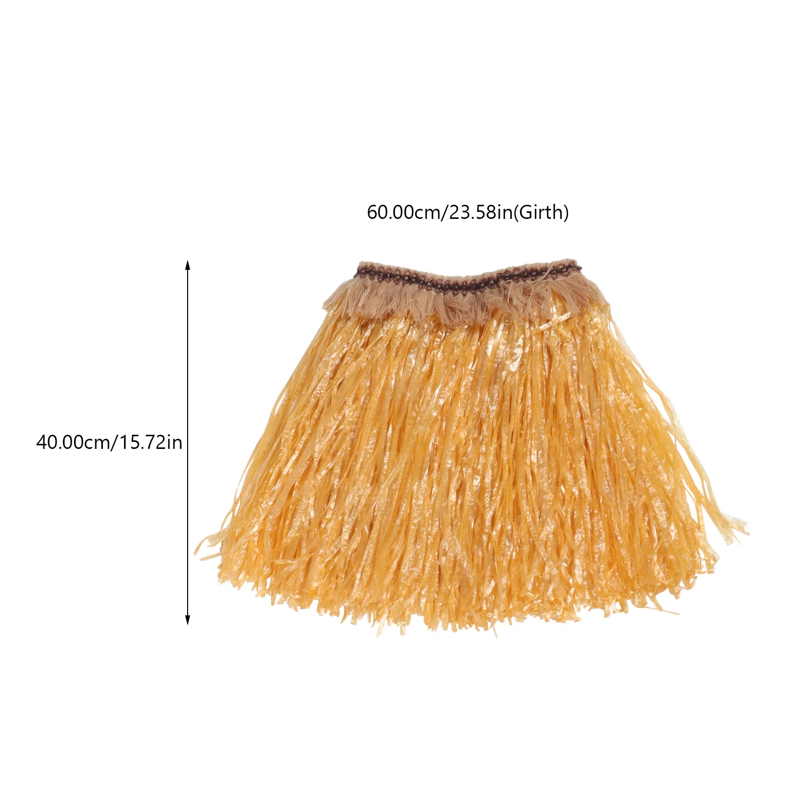 5Pcs Hawaiian Grass Skirt Set Elastic Waistband Including Arm Bands Leg Bands Tropical Luau Party Costume Accessory Beach Dance