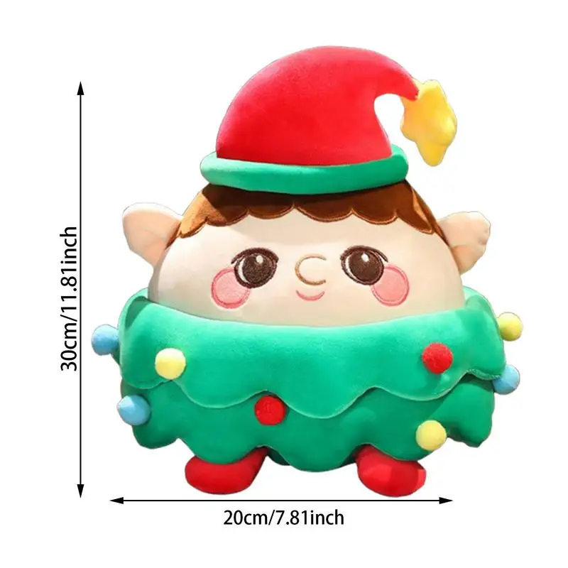 Santa Plush Hugging Pillow Snowman Reindeer Plush Dolls Christmas Cute Plush Multifunction Holiday Soft Plushies For Bedroom