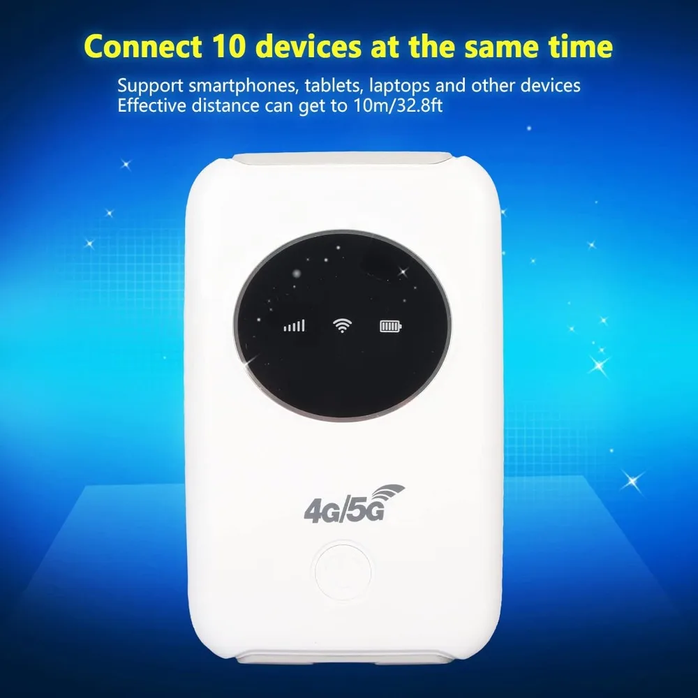 4/5G Portable Router 300Mbps Pocket Mobile Hotspot Asian/European version Pocket WiFi USB Powered Unlimited Satellite Internet