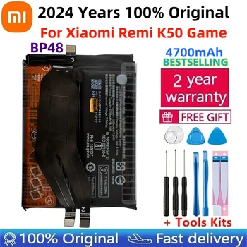 2024 년 Xiaomi Remi K50 게임 전화 교체 배터리 용 100% 오리지널 BP48 4700mAh 배터리 빠른 배송