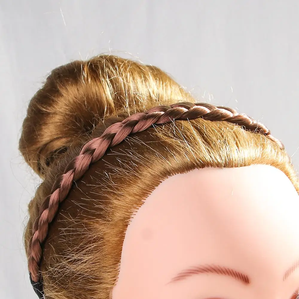 

Princess Vintage Hair Accessories Elastic Head hoop Women Twisted Wig Headband Braided Headband Synthetic Wig Hair Bands