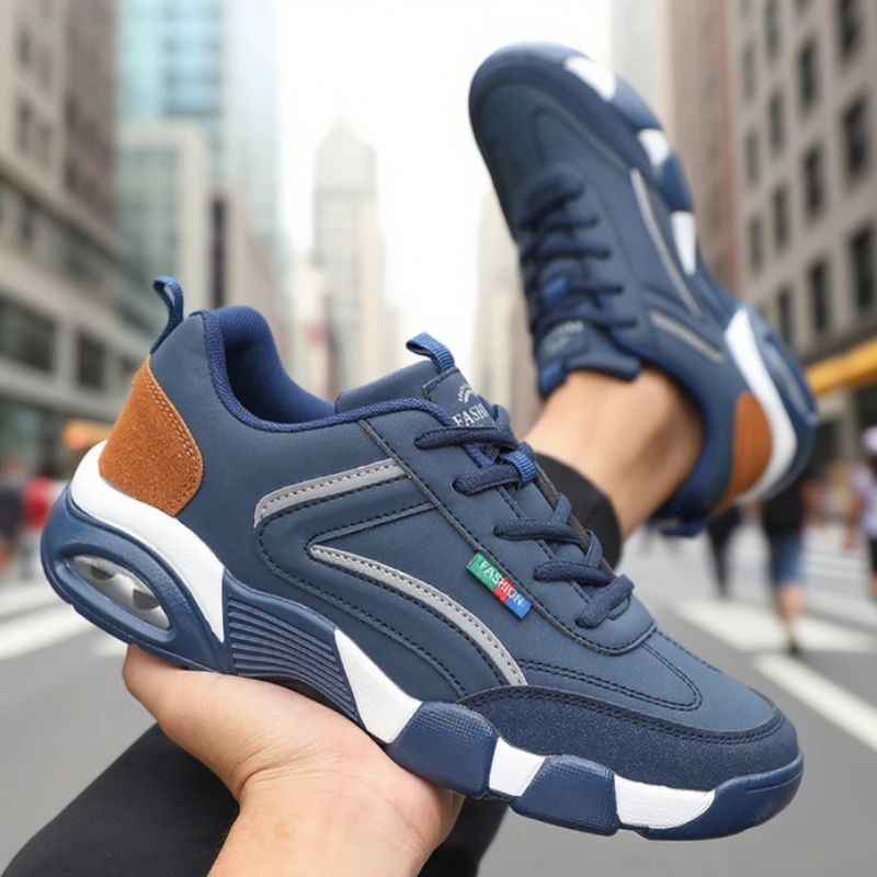 Sepatu Musim Semi Musim Gugur Pria Sepatu Lari Modis Anti-selip Nyaman Sepatu Hiking Penyerap Guncangan Luar Ruangan Sepatu Pelatih Pria Tenis