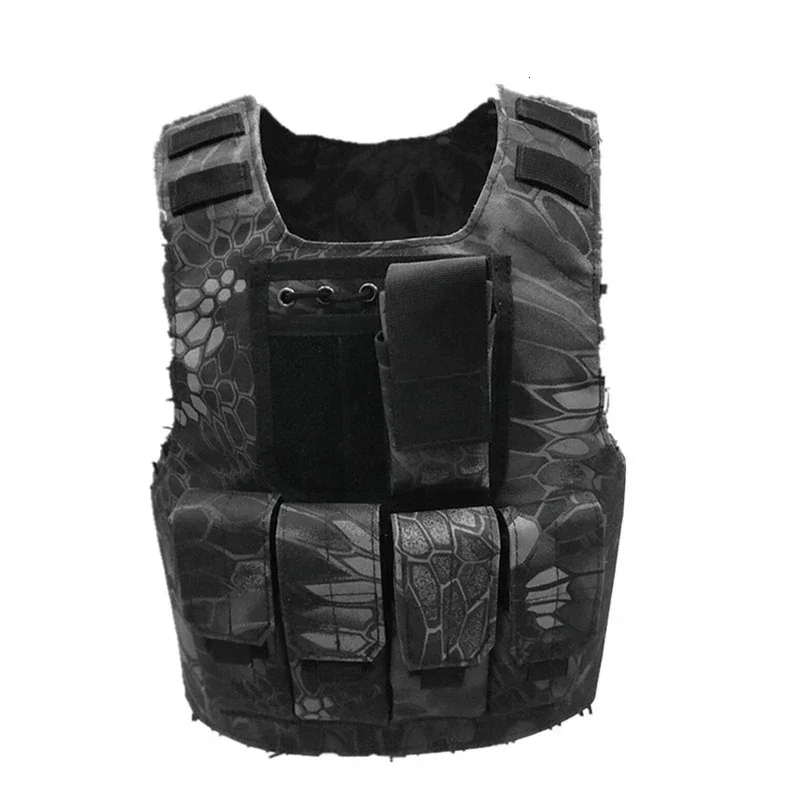 Kids Boys Tactical Vest Camouflage Bulletproof Combat Armor Tops Army Soldier Equipment Special Forces Military Uniform