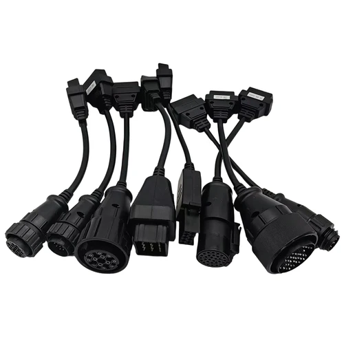Imagen 2 del producto Juego completo de 8 Uds de cables obd2 para camión, Cable de diagnóstico obd para camión Delphi DS150 DS150E TCS CDP Multidiag MAN OBD2 herramienta Renault