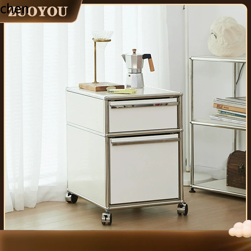 CZ module dining side living room locker stainless steel chest simple storage side cabinet