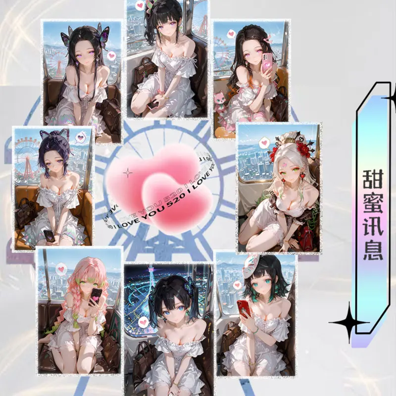 2025 plus récent étui Qinglan Culture A6 taille démon Slayer acrylique papier coloré maître ensemble Waifu Mitsuri trading CCG TCG Art cadeau