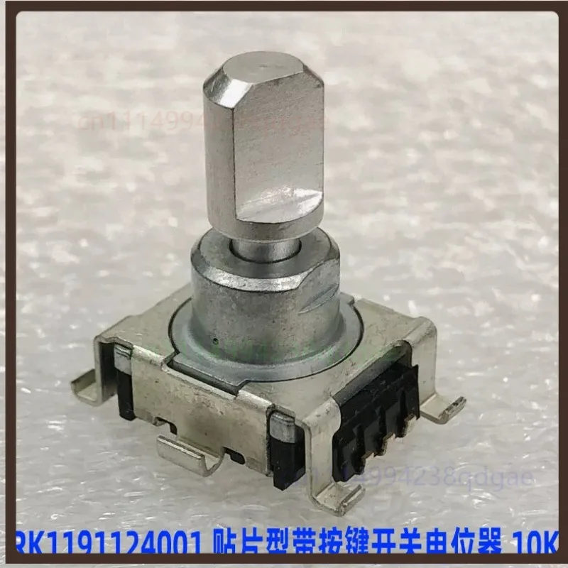 1PCS For ALPS RK1191124001 SMD Rotary Potentiometer With Push Button Switch B10K Half Shaft Audio Equipment Replacement