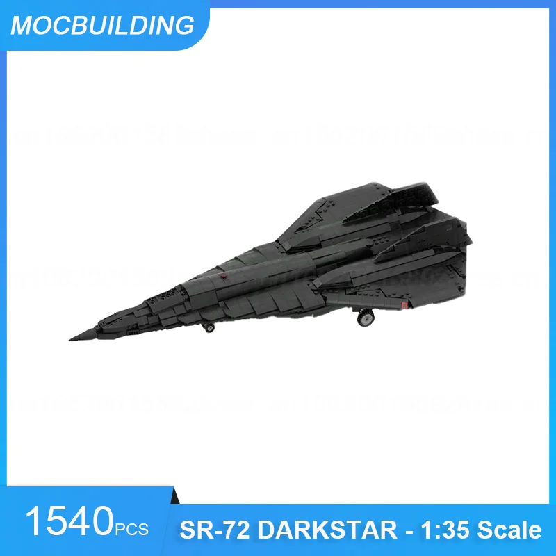 MOC Building Blocks B-2 SPIRIT Stealth Bomber & SR-72 DARKSTAR TOP GUN Maverick DIY Assemble Bricks Collection Display Toy Gifts