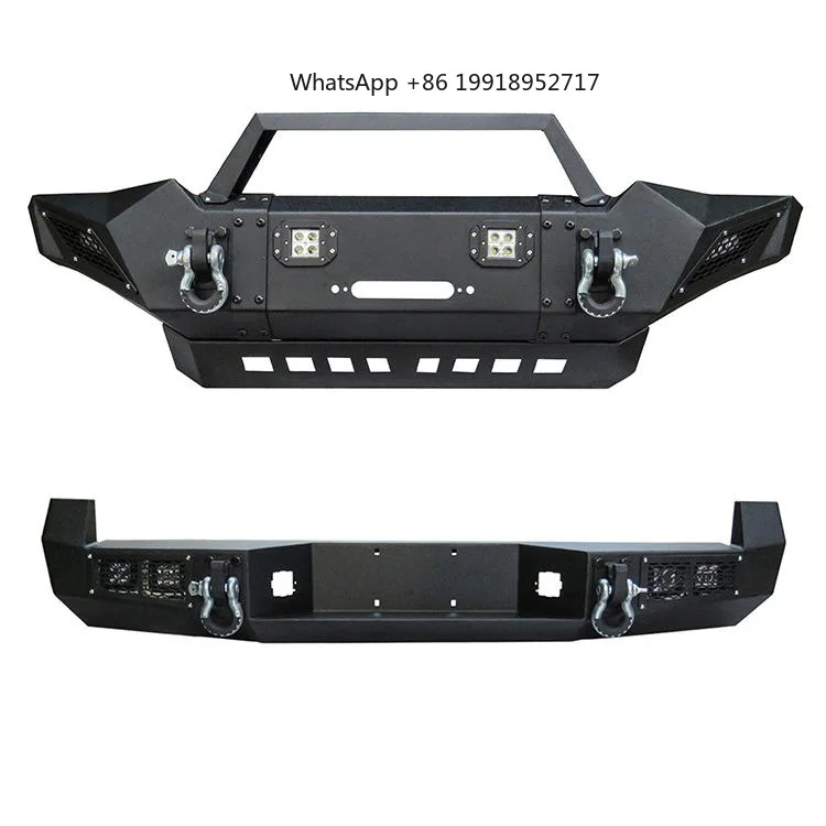 4x4 Pick up Steel Bull Bar Car Nudge Bar Front Bumper for Fortuner Tacoma Fj Cruiser Tundra L200  Ram JJ929
