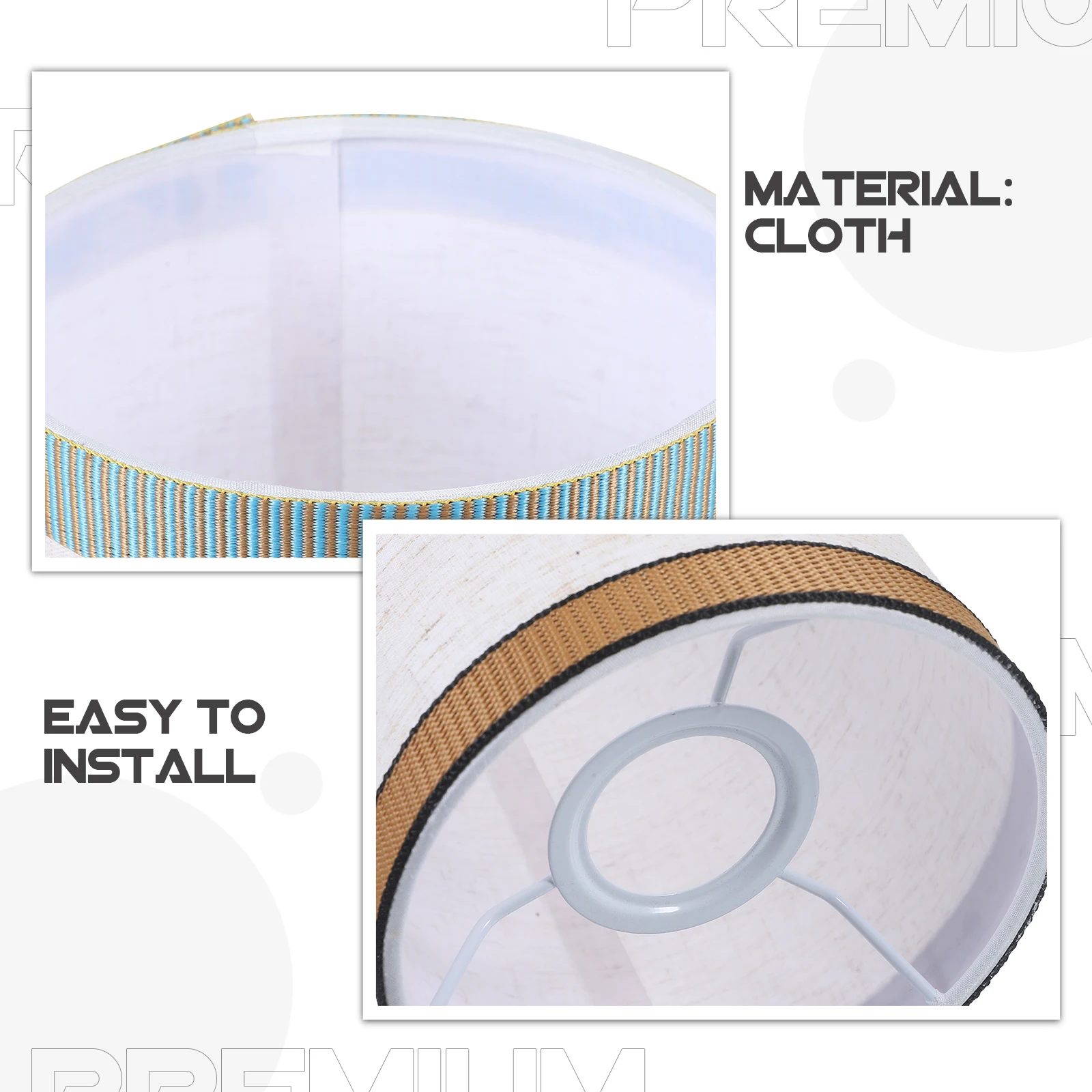 

Chandelier Straight Lampshade Light Covers for Fabric Repuesto Pantalla Lampara