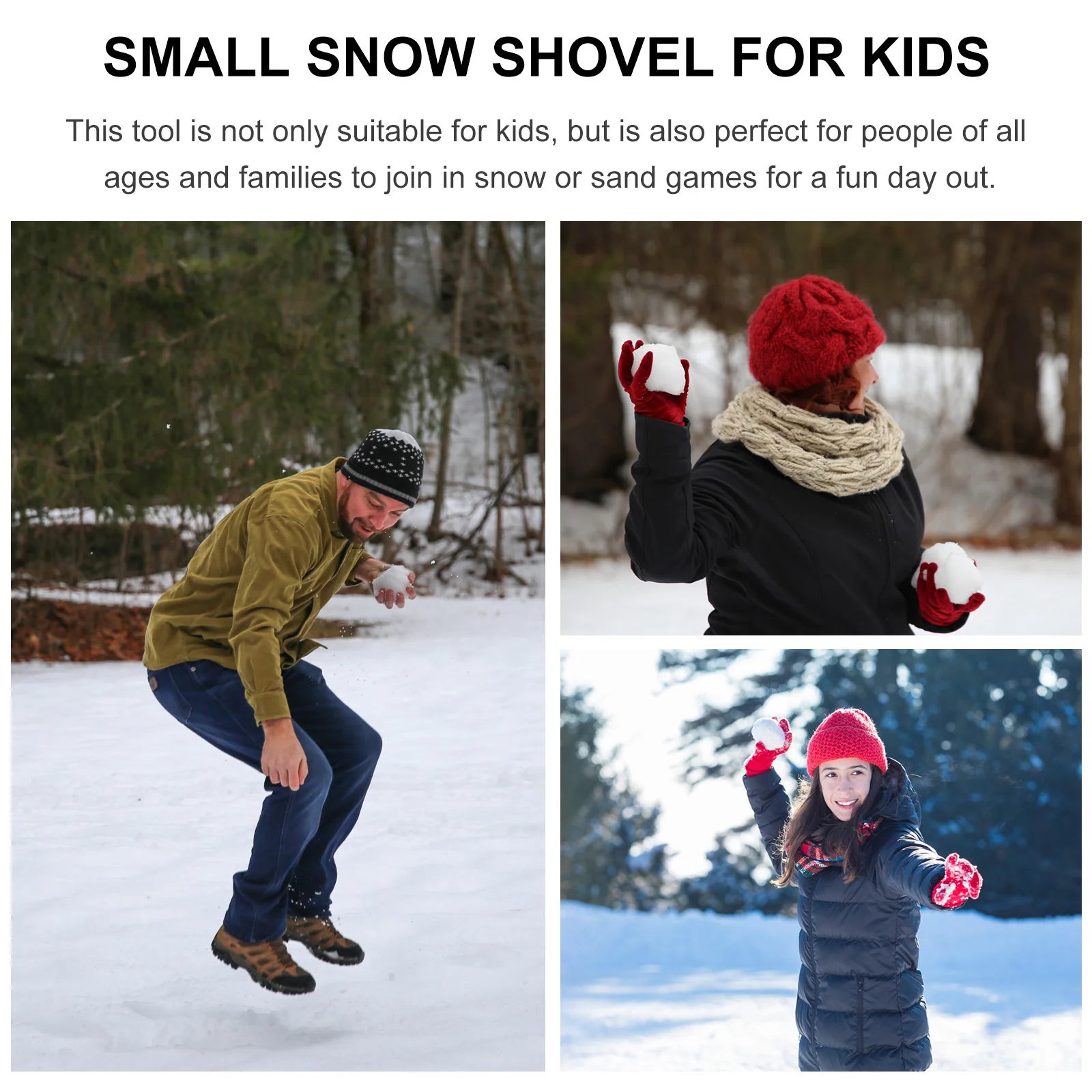 

1Set Snow Play Tools for Kids Small Shovel and Sand Castle Mold Set Winter Outdoor Activity Dredging Kit for Children Making