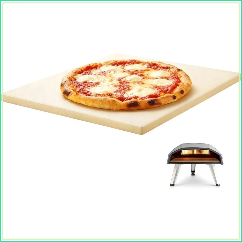 

13" Square Cordierite Pizza Stone for Ooni Koda Karu Fyra 12, Baking Stone for Ooni 12 Oven, Grill Oven Bread Pizza