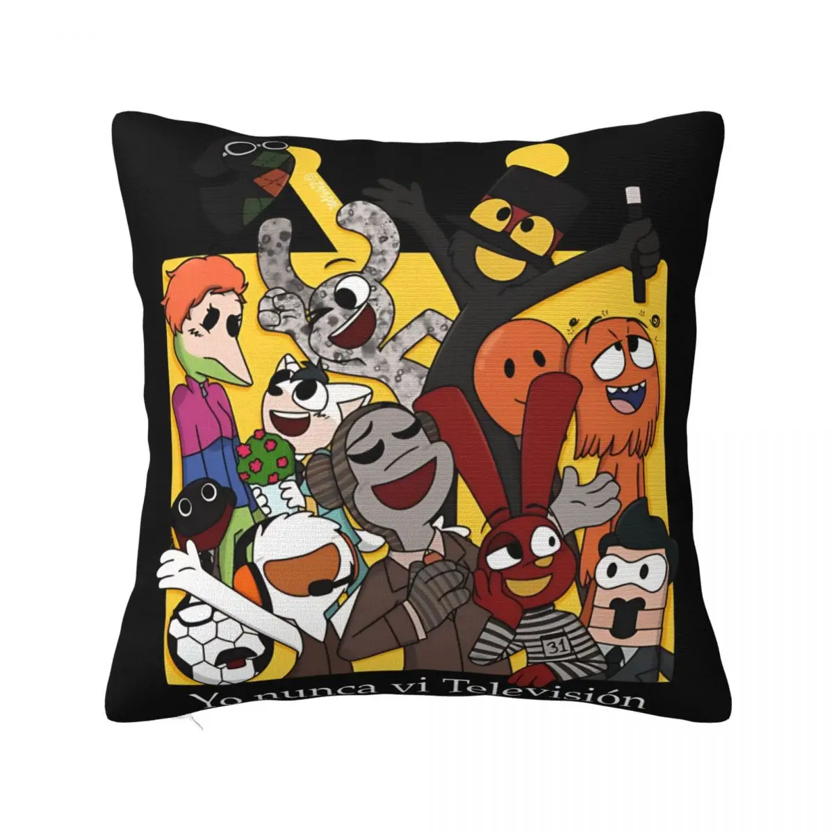 I Never Watched Television Square Pillow Covers Living Room 31 Minutos Comedy Cushion Cover  Decor Throw Pillow Case 45*45