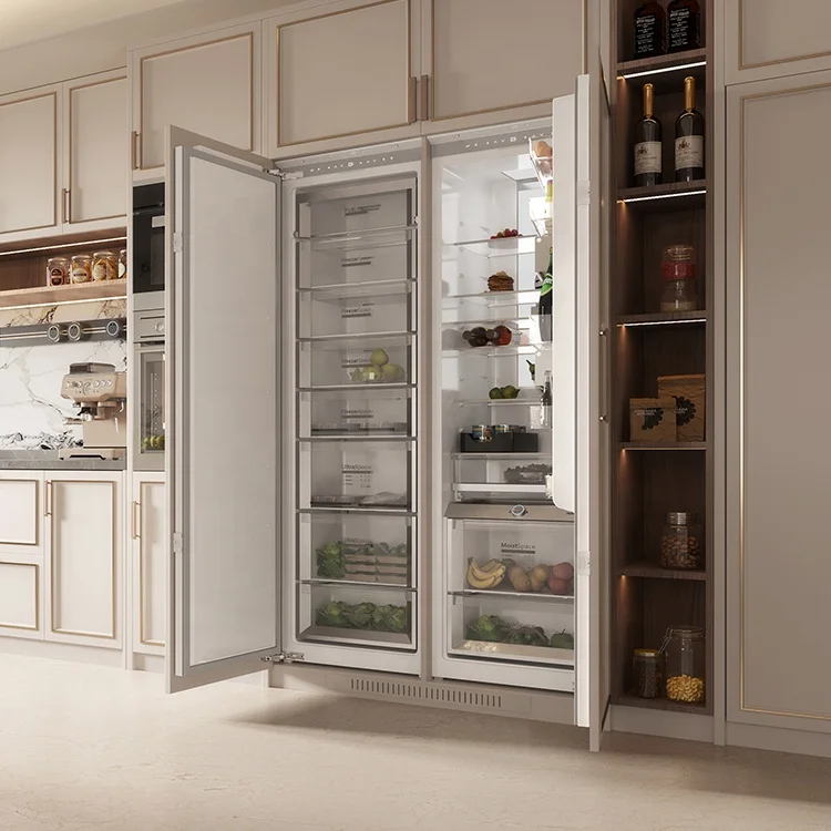 Candor custom quality 1770(H)*556(W)*545(D)mm 276L/308L luxury home and kitchen fridges freezer built in design