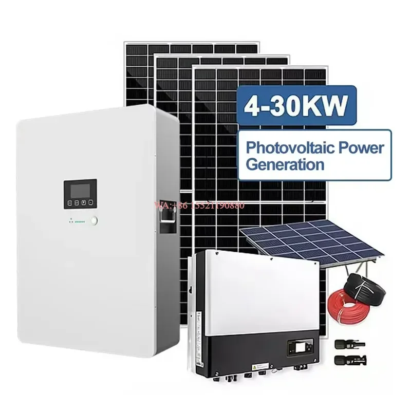 wmwmnu for 20Kw 25Kw 30Kw 3 Phase Ground Mounting Monocrystalline Silicon Solar Panel Hybrid Power Energy Storage System Lead