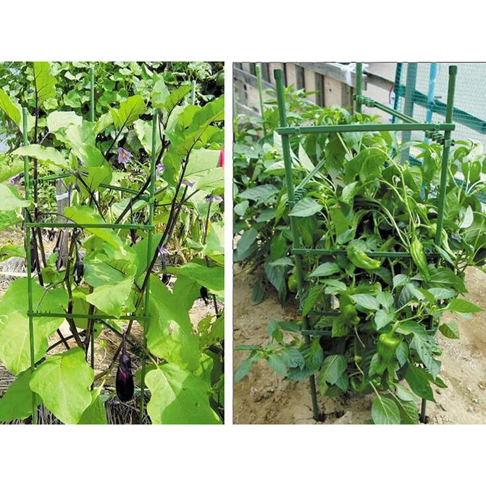 

24pcs Plastic Connecting Rod Brackets For Tomato Cucumber Vine Plant Support Wear Resistant Lightweight Plant Cage Accessories