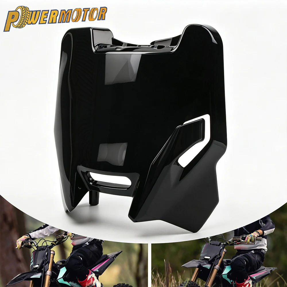 For Surron Hyper Bee Motorcycle Front Number Plate Fairing Plastic Cover Front Hood Electric Bike Motocross Universal Accessorie