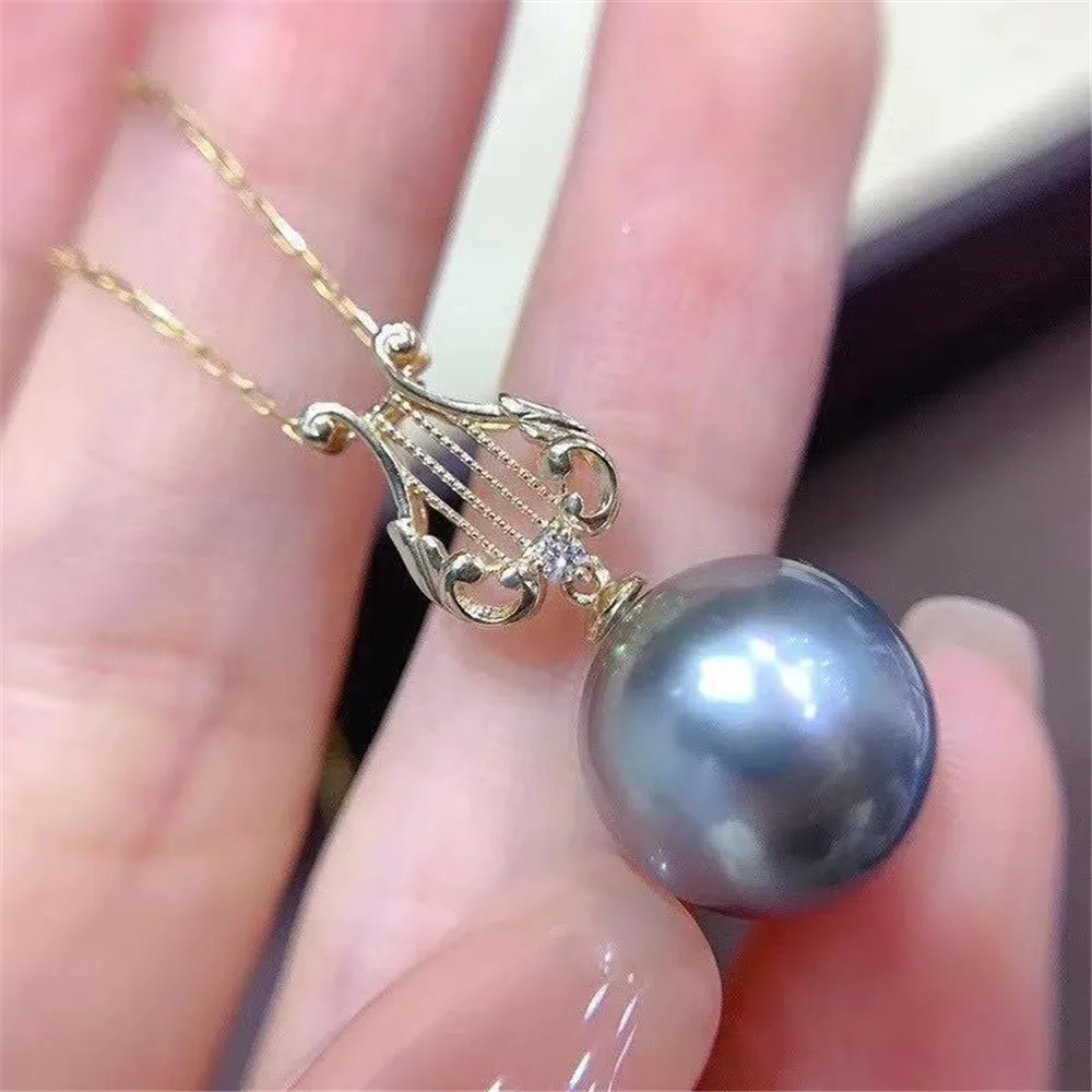 925 Stamped Alloy Gold Plating Pearl Pendant Setting DIY Jewelry Findings, Craft Supplies for Handmade Pendant Accessory