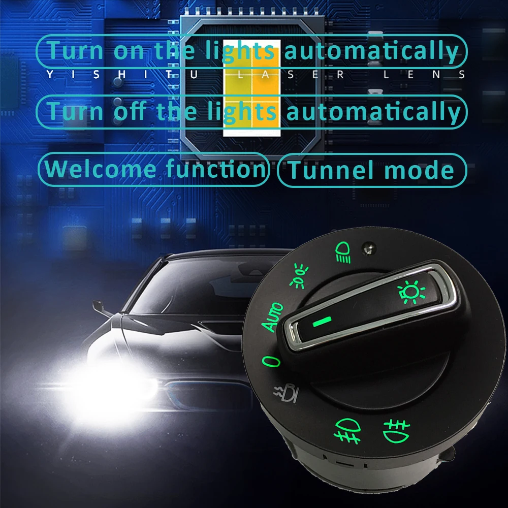 

Automatic Headlight Switch for Skoda Octavia 2007-2014 Yeti Rapid Scala 2018 Car Fog Light Control Button Sensor Accessories