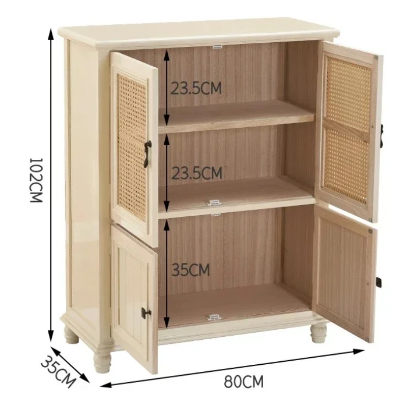 Organizer Shelf Shoe Rack Drawer Storage Simple Rattan Shoe Cabinet Display Open Kitchen Muebles Para El Hogar Furniture