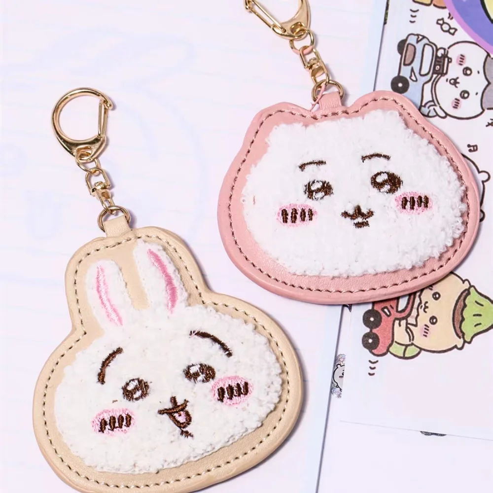 

Аниме Chiikawa мультфильм плюшевый брелок с вышивкой Kawaii Hachiware Usagi студенческий рюкзак украшения аксессуары подарки для девочек