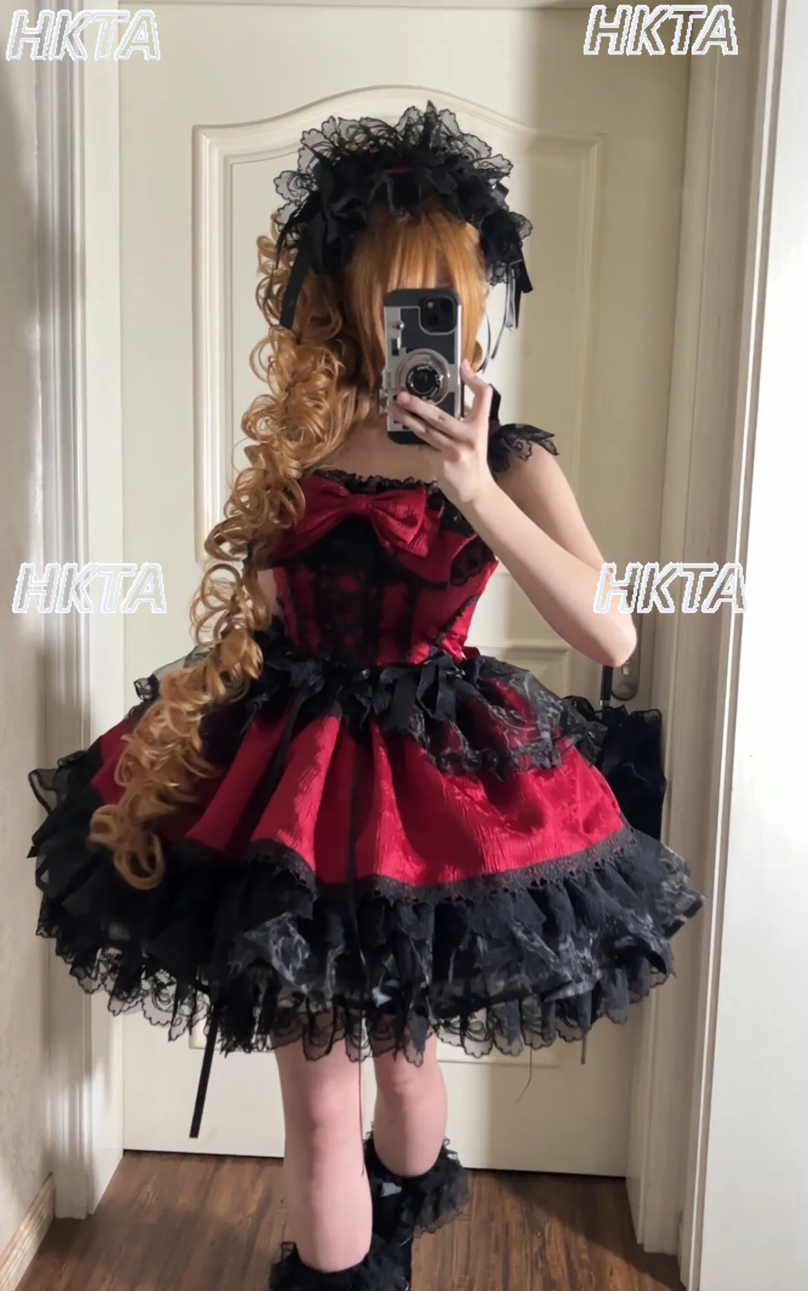 

Sweet Lace Mesh Bow Strap Birthday Party Lolita Suspender Princess Dress Jsk Kawaii Cute Cake White Cake Dresses Ball Gown Women