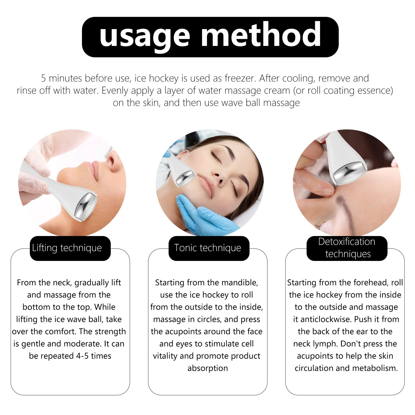 

1Pcs Massage Roller ABS Alloy Facial Eye Massager Anti-Aging Eye Skin Care Tool Reduce Dark Circles Wrinkles Fatigue Relief