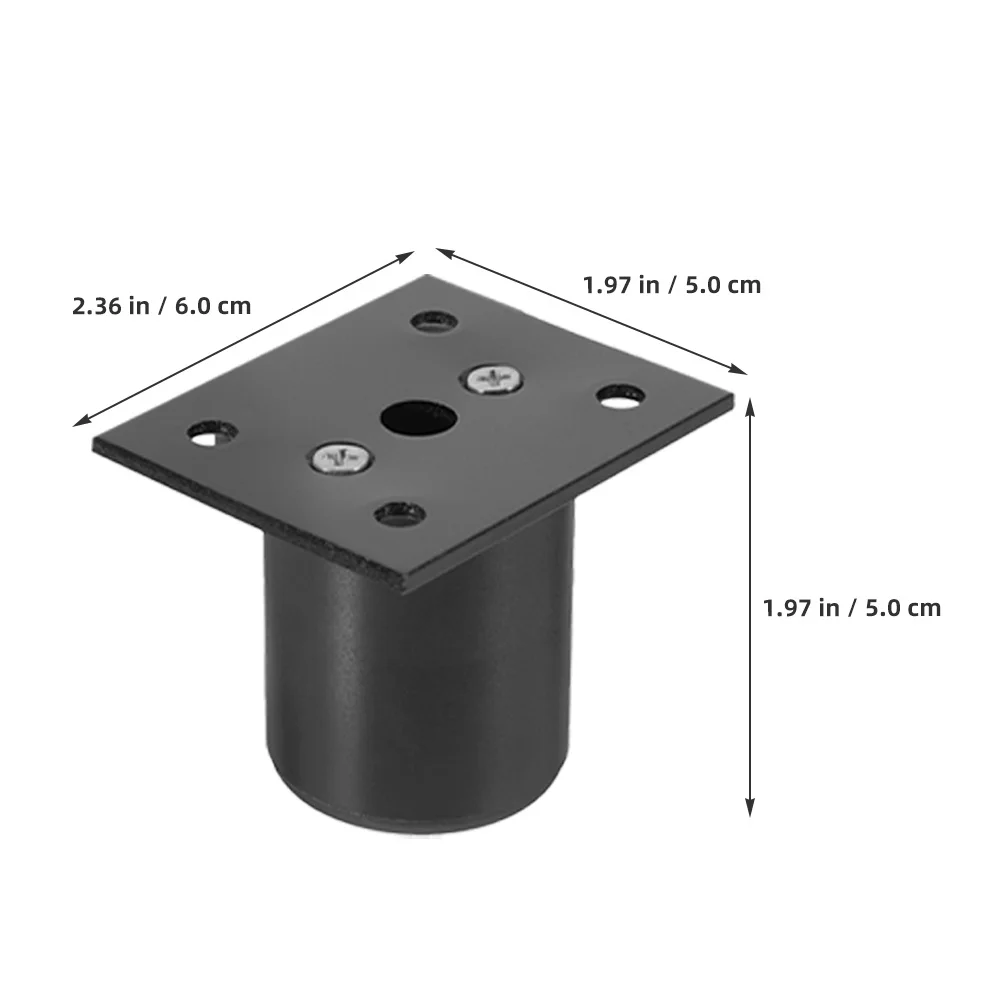 

Aluminum Alloy Furniture Legs 4pcs Adjustable 5cm Black Sofa Feet Cabinet Risers Durable Stable Support for Home Furniture