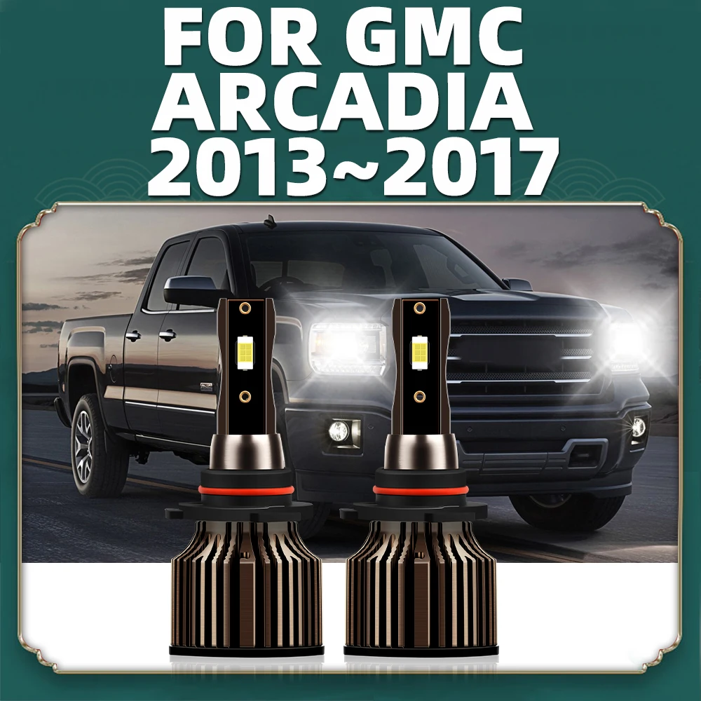 9012 HIR2 LED Car Headlight Bulb 20000LM Super Bright 3570 CSP Auto Turbo Headlamps 12V For GMC Arcadia 2013 2014 2015 2016 2017