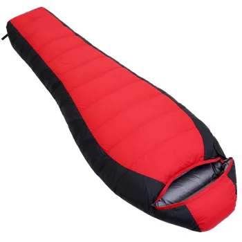 High Quality Comfort Lightweight Portable Camping Envelope Sleeping Bag for Travelling Double Adults DUCK Down Nylon 3 Season