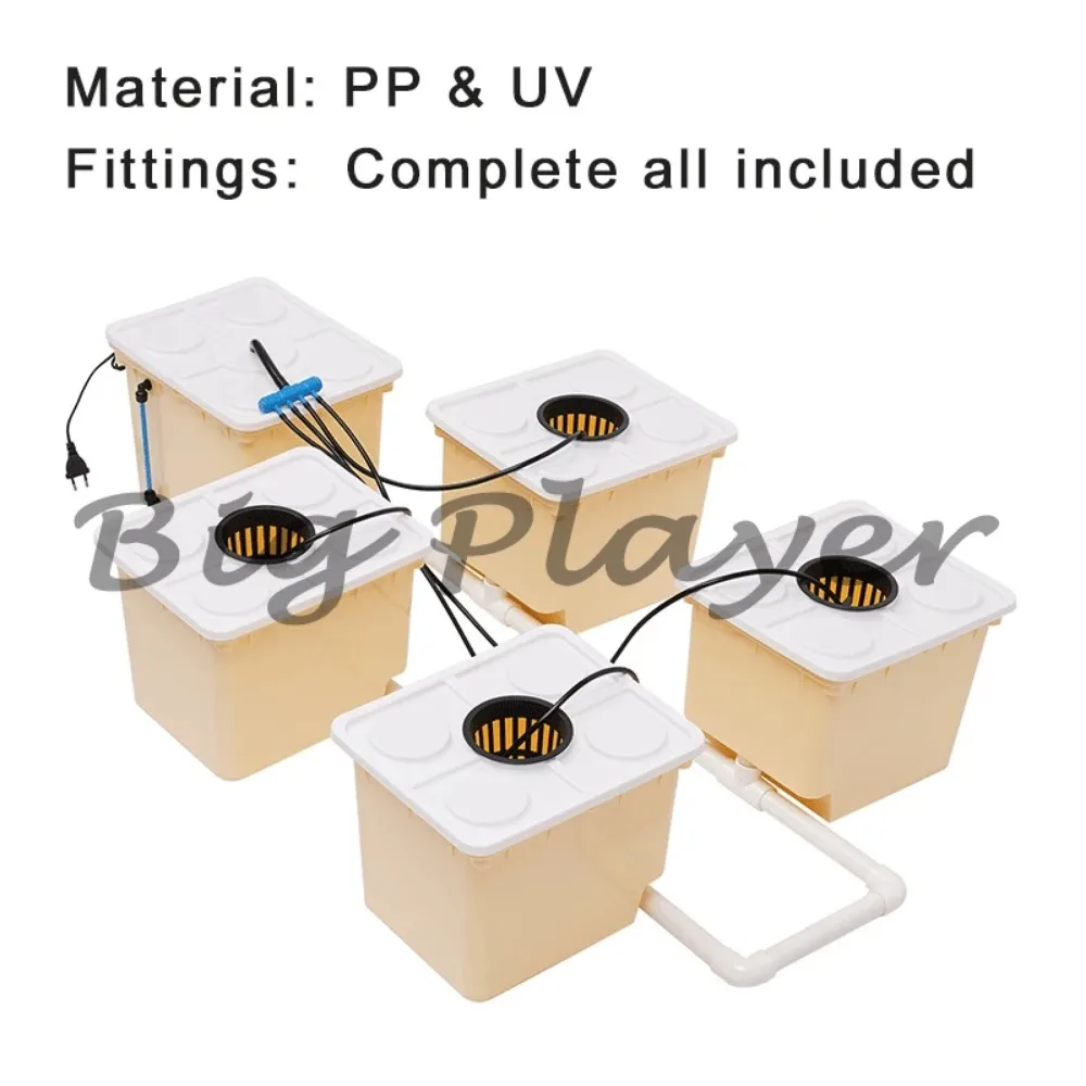 

Buckets Drip Growing System High Production Hydroponics Seedling Nursery Plant Germination Box & Aeroponic Propagation Kit