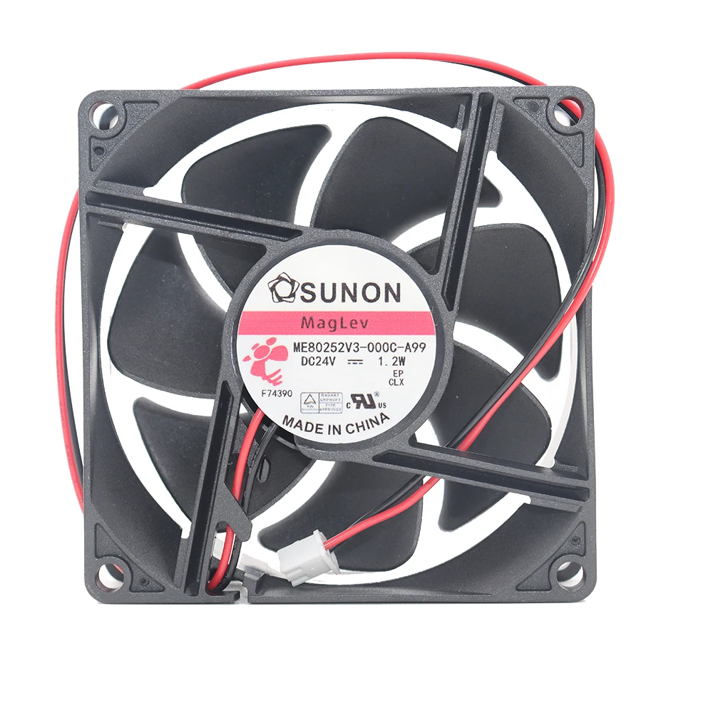 

Вентилятор SUNON ME80252V3-000C-A99 80x25 мм, 24В, 1.2Вт, с низким уровнем шума и радиатором, оригинальный продукт от SUNON